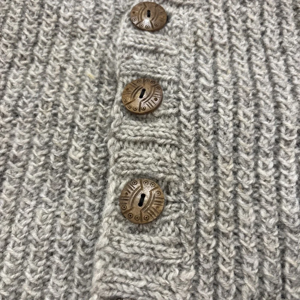 Lost Horizons 100% Wool Vest Gray Fair Isle Nepal Mens Large Outdoor